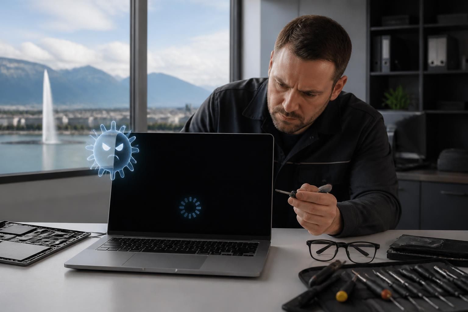 Découvrez quand et pourquoi faire appel à un dépanneur informatique à Genève face aux virus, lenteurs et écrans noirs pour assurer la réparation rapide et efficace de votre ordinateur.