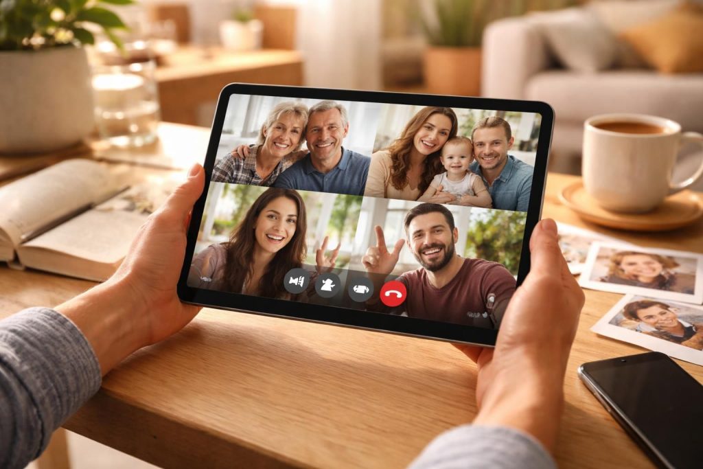 découvrez comment une tablette peut vous aider à rester connecté avec vos proches grâce à ses nombreuses fonctionnalités faciles à utiliser.
